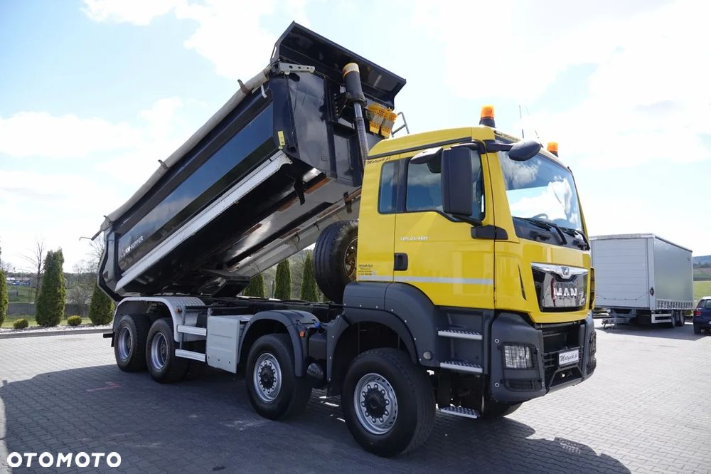 MAN TGS 41.460 / 8X8 / WYWROTKA TYLNOZSYPOWA / MANUAL / HARDOX / KH-KIPPER / 2017 ROK / - 8