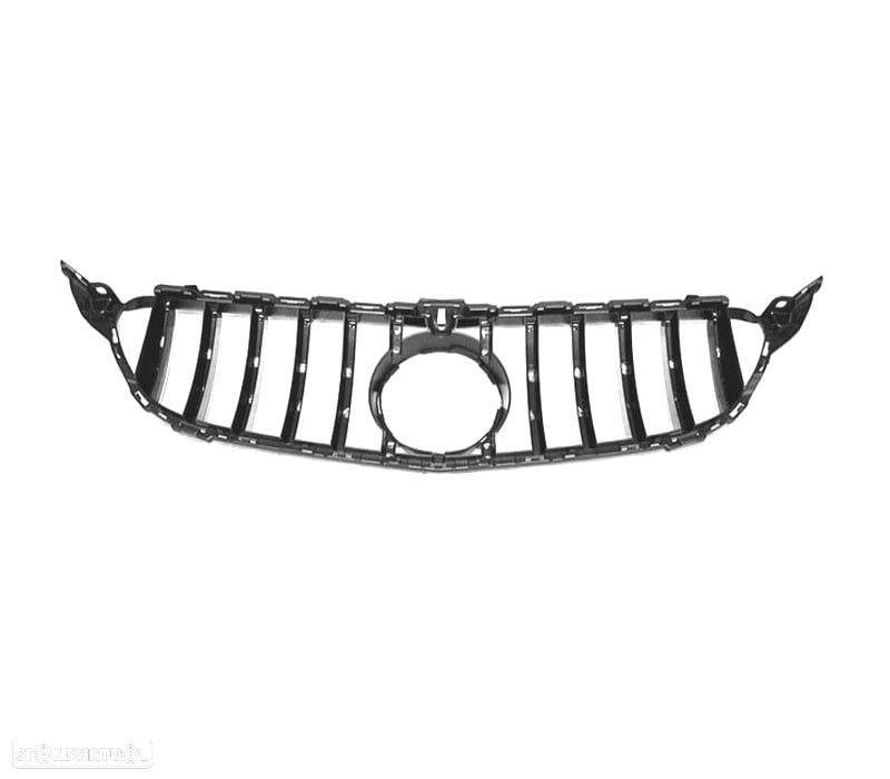 GRELHA FRONTAL MERCEDES W205 14-18 LOOK GT-R PRETO BRILHANTE - 3