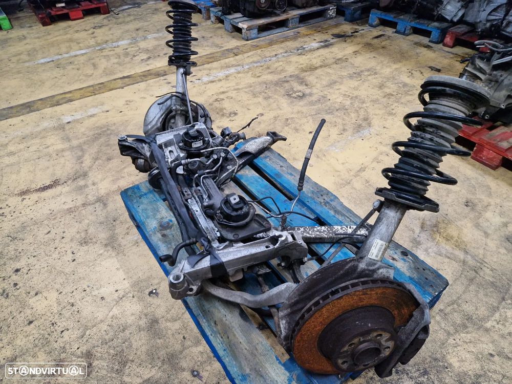 Charriot frontal usado BMW SERIE 7 E65 730D travagem amortecedores braços apoios motor - 1