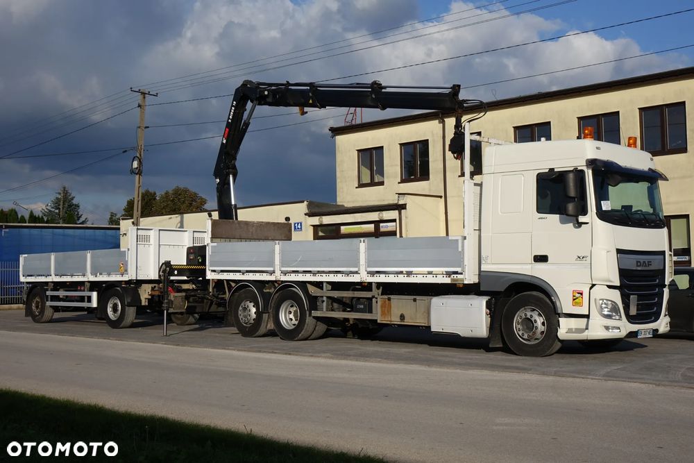 DAF XF 460 6x2 EURO6 / AUTOMAT / INTARDER / HDS X-HIDUO 188 B-2/ ZABUDOWA SKRZYNIA BURTOWA + PRZYCZEPA LECITRAILER - 1