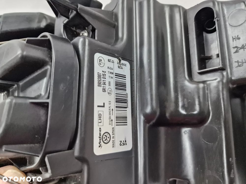VW POLO 6R0 08- LEWA LAMPA PRZEDNIA PRZÓD , NR 6R1941015E , NR AUKCJI LA375 - 12