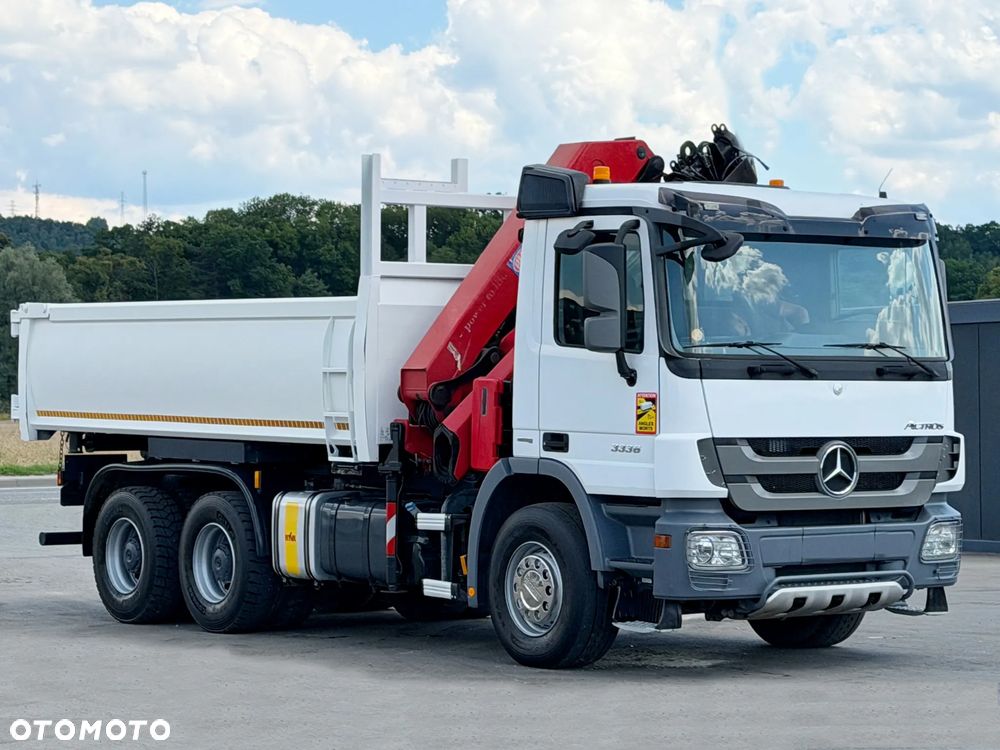 Mercedes-Benz ACTROS 3336 * Wywrotka 5,10 m + HMF 2620 K3 + PILOT * 6x4*STAN BDB - 5