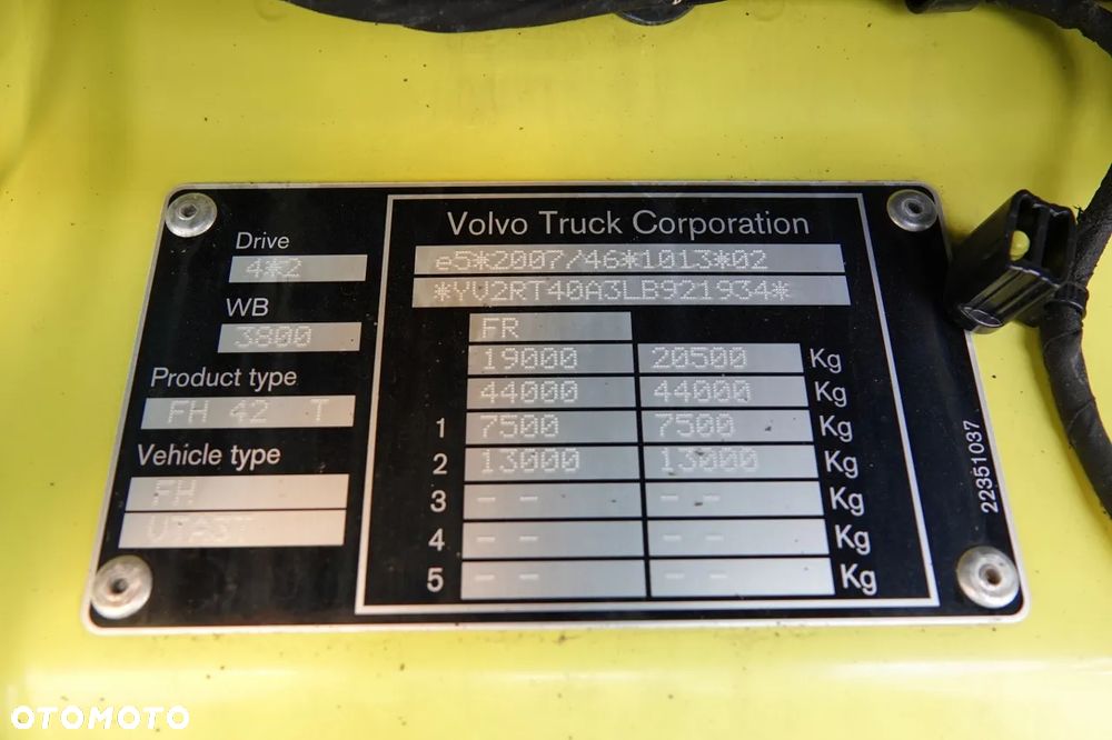 Volvo FH 500 / HYDRAULIKA /  KLIMA POSTOJOWA / ALUFELGI / I-SHIFT / - 38