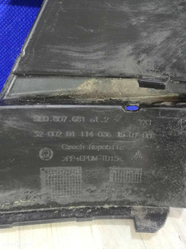 Skoda Octavia III 3 5E 13/17 kratka zderzak przód przednia lewa 5E0 807 681 - 3