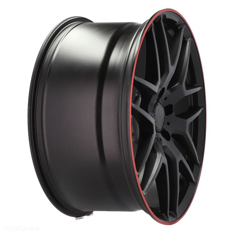 4x Nowe Felgi 21 m.in. do MERCEDES Klasa G W460 W461 W463 AMG Czarne Czerwony Rant - FE115 (HE762) - 7