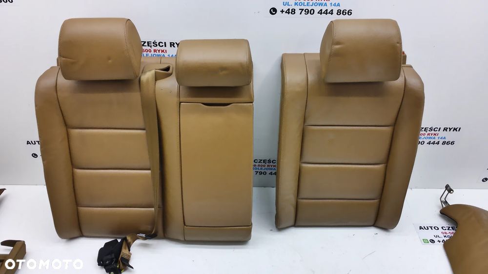 Audi A6 C6 Sedan Kanapa Oparcie Boczki Pasy Brąz - 6