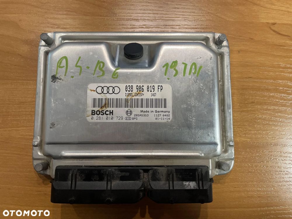 Komputer sterownik silnika Audi A4 B6 1.9 TDI 038906019FP - 1