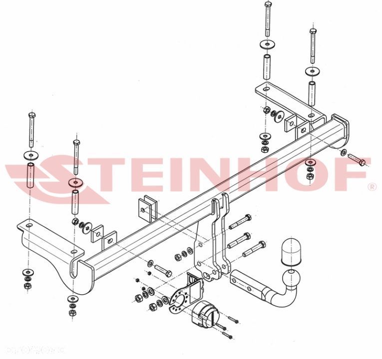 Hak Holowniczy + WIĄZKA 7PIN do Honda HR-V 3/5 drzwi od 2002 do 2006 - 2
