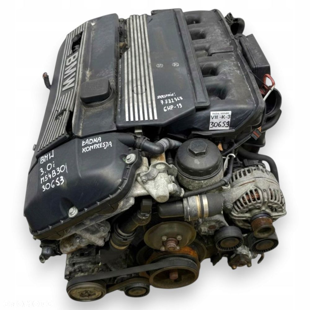 SILNIK M54B30 BMW E46 E39 E60 E61 F10 X3 E83 X5 E53 3.0 i 231KM 306S3 - 3