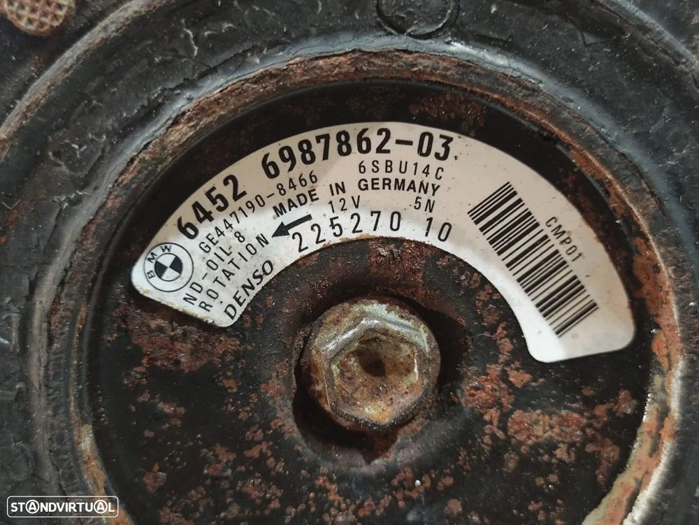 Compressor Ar Condicionado AC BMW N57D30 N47D20 447260-1853 Denso 6987862 6SBU14C - 6