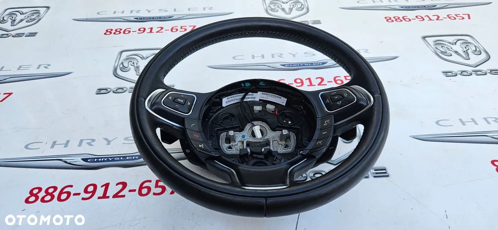 Jaguar XJ 351 LIFT 2015-2019 Kierownica Grzana Łopatki CZARNA - 2