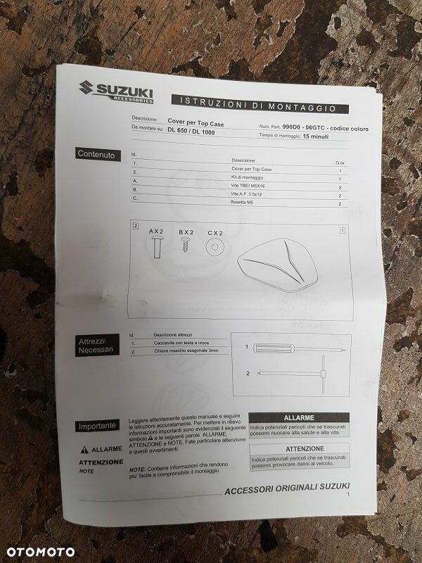 Nakładka na kufer emblemat Suzuki V-strom - 7