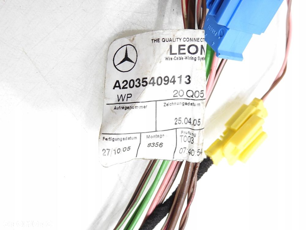 WIĄZKA INSTALACJA DRZWI MERCEDES W203 COUPE - 6