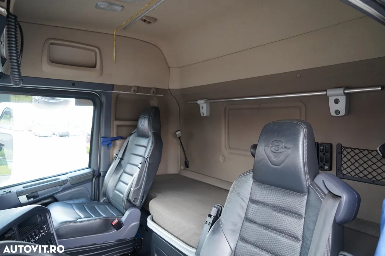 Scania R 580 / V8 / RETARDER / ALL ON PERNE / I-PARK COOL / SKIN / ANVELOPE 100% / DUPĂ CONTRACTUL DE SERVICE GOLDEN - 24