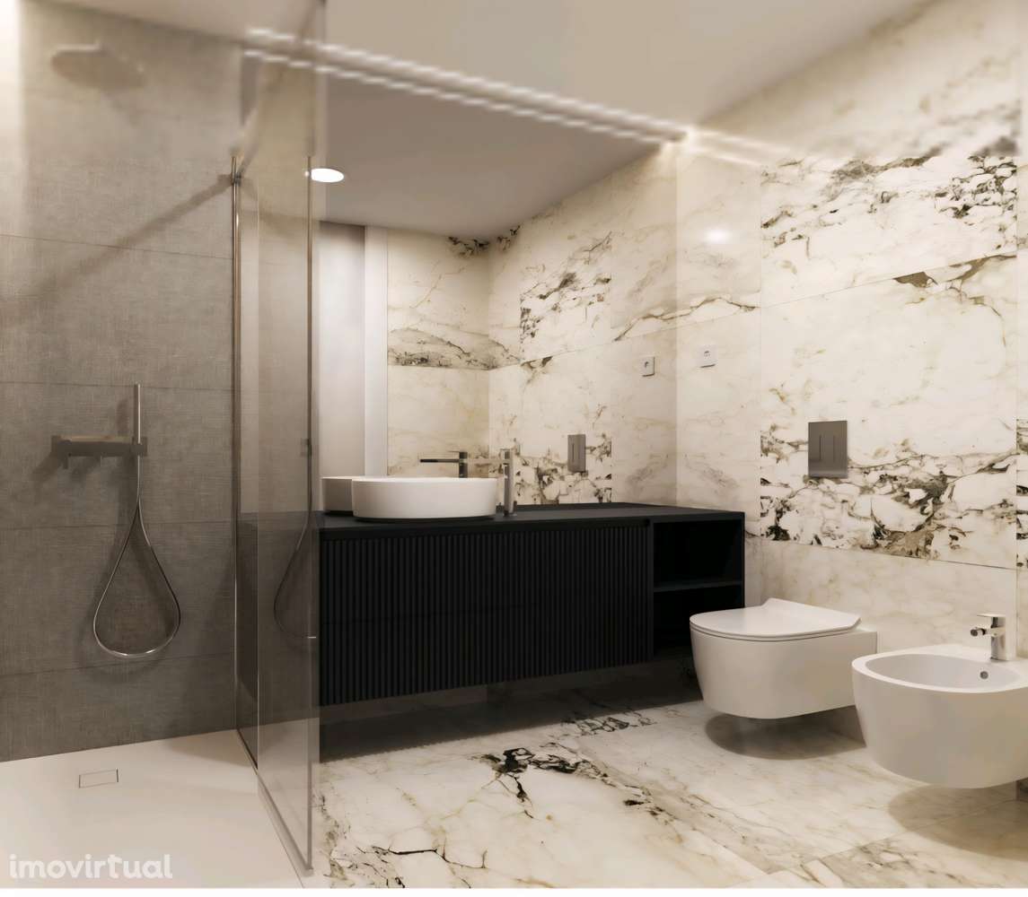 T1 Novo com home office e lugar de estacionamento Centro de Almada - Grande imagem: 2/6