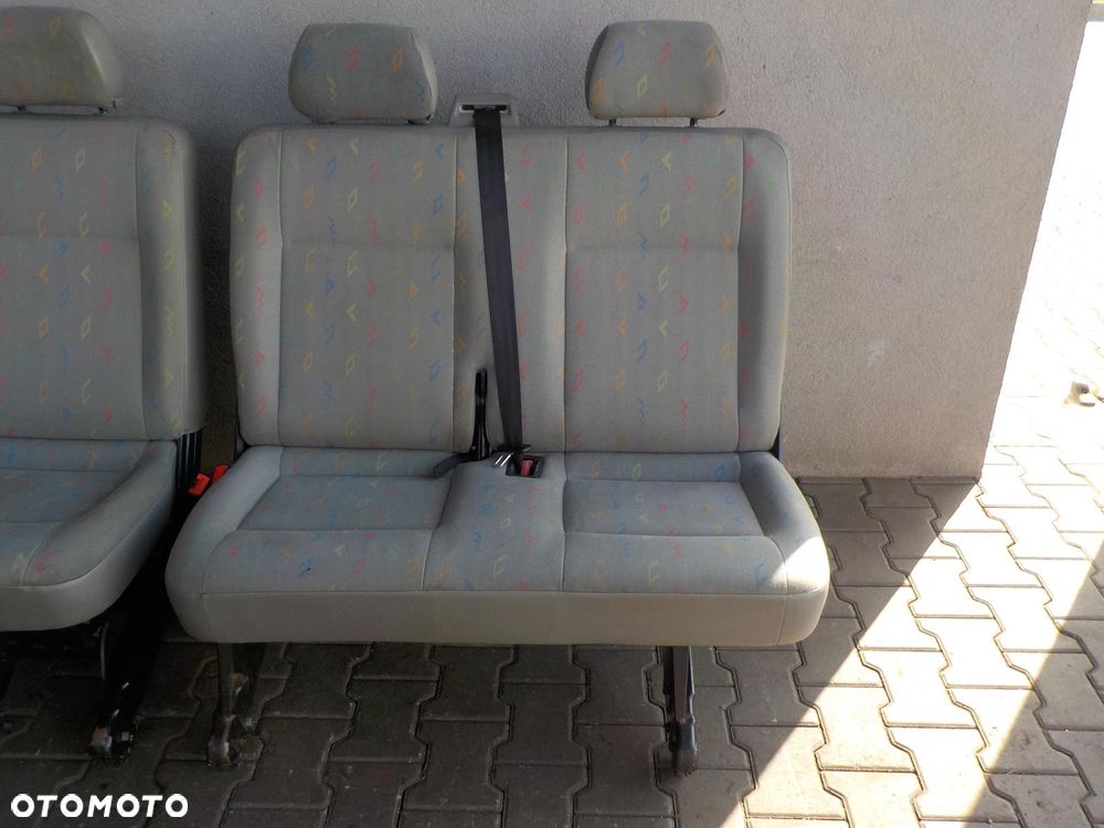 VW T5 T6 FOTEL FOTELE SIEDZENIA RZĄD ŚRODKOWY TYŁ INKA - 5
