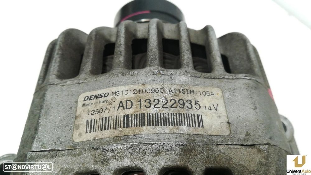 ALTERNADOR OPEL CORSA D 2010 -13222935 - 5