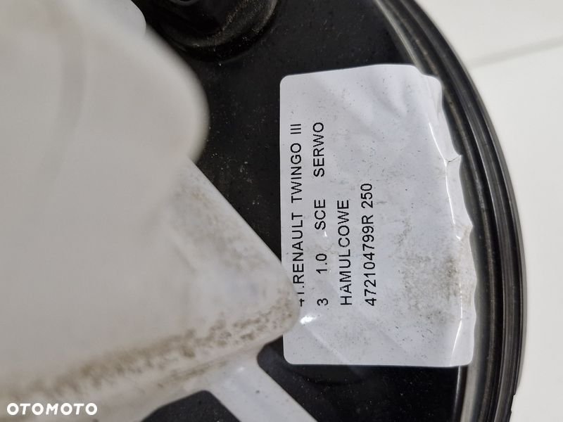 RENAULT TWINGO 3 III 1.0 SCE SERWO HAMULCOWE POMPA HAMULCA 472104799R - 4