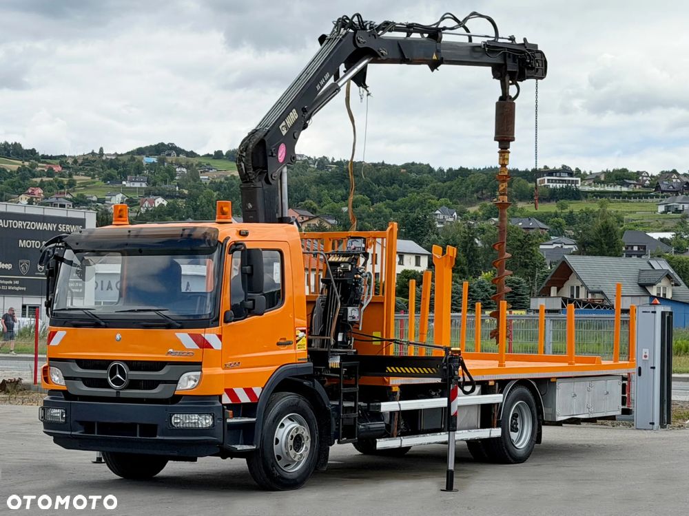 Mercedes-Benz ATEGO 1324 * SKRZYNIA 6,35 m + HIAB 144 B - DUO + WIERTNICA - 2