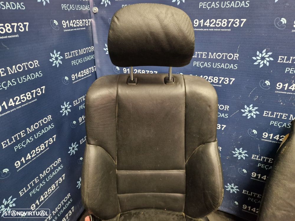 Jogo de bancos usados BMW SERIE 3 E46 SEDAN PACK M PELE PRETOS - 5