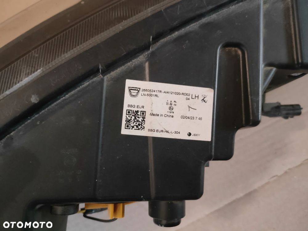 Dacia Spring Elektryk 22- LAMPA LEWY PRZÓD LED 266052417R - 11