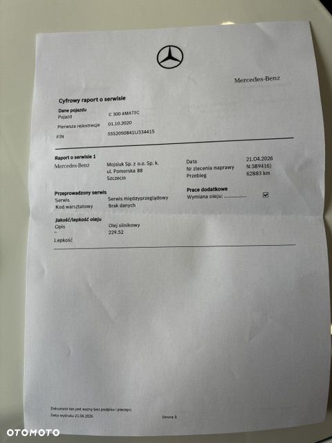 Mercedes-Benz Klasa C 300 4Matic 9G-TRONIC AMG Line - 36