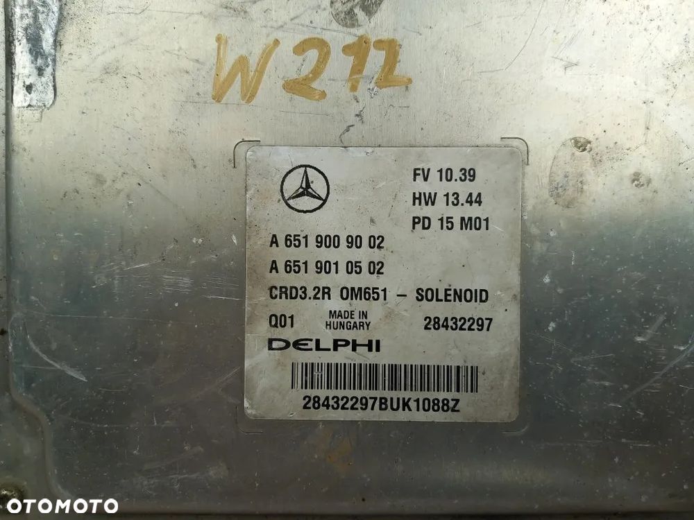 sterownik silnika komputer mercedes w212 2.2 cdi e300 hybrid a6519009002 - 3