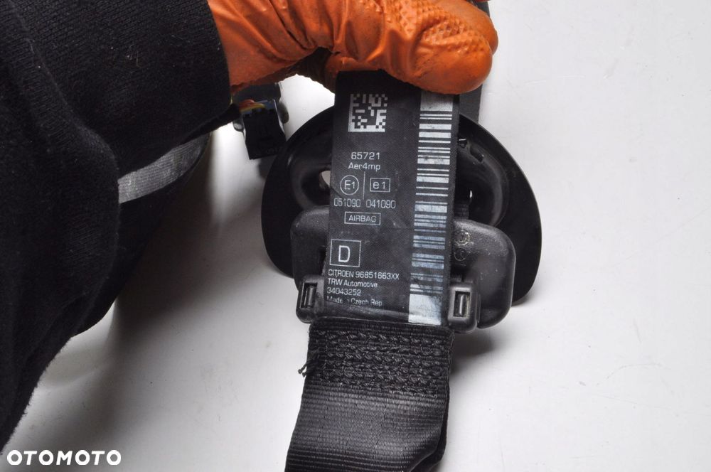 CITROEN DS3 PAS BEZPIECZEŃSTWA PRAWY PRZÓD 96851663XX - 4