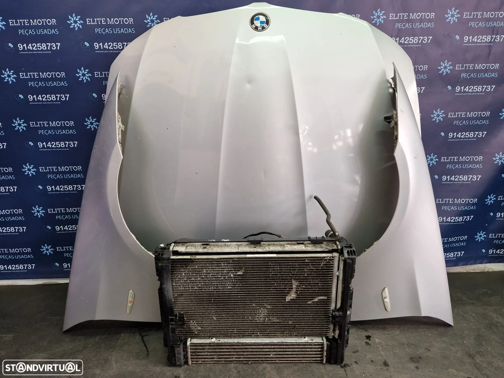 Frente completa usada BMW E90 E91 LCI 320D capot parachoques guardalamas oticas radiador 318d - 9