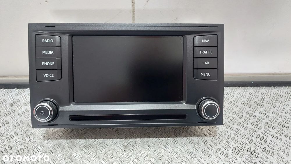 WYŚWIETLACZ EKRAN RADIA NAWIGACJA SEAT LEON III R2014 NR 5F0919603A - 1