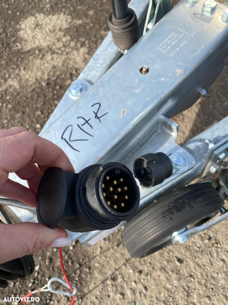 Niewiadow Remorca auto transport utilaje, 3 axe, sistem de franare, 3500kg, NIEWIADOW KOPARKA  390/185/20 - 11