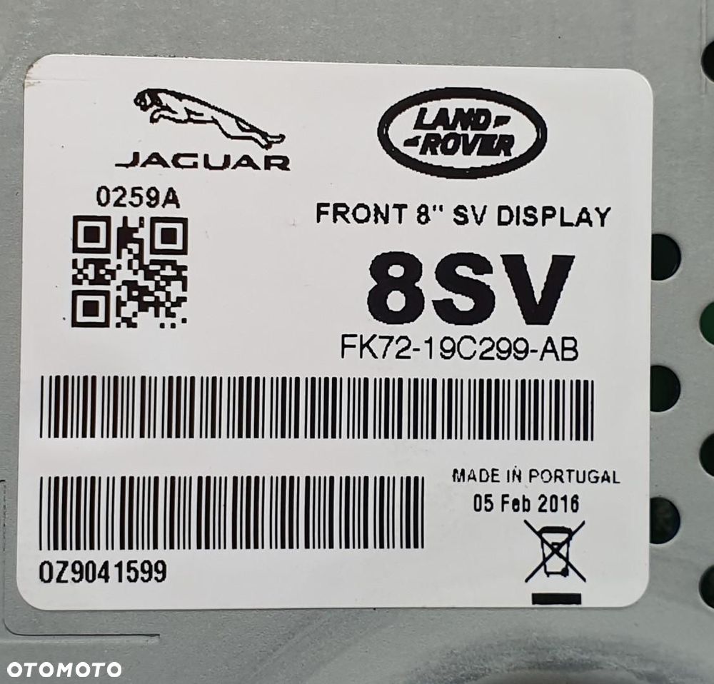 WYŚWIETLACZ RADIA NAWIGACJI DISCOVERY SPORT L550 - 8