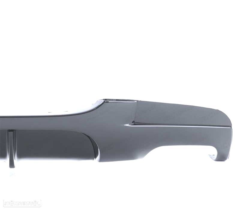 DIFUSOR BMW E90 E91 LOOK M PERFORMANCE PRETO BRILHANTE SAÍDA DUPLA - 3