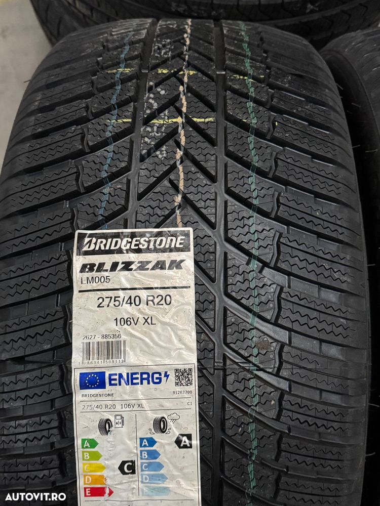Vând 2 anvelope 275/40/20 bridgestone de iarnă noi - 3