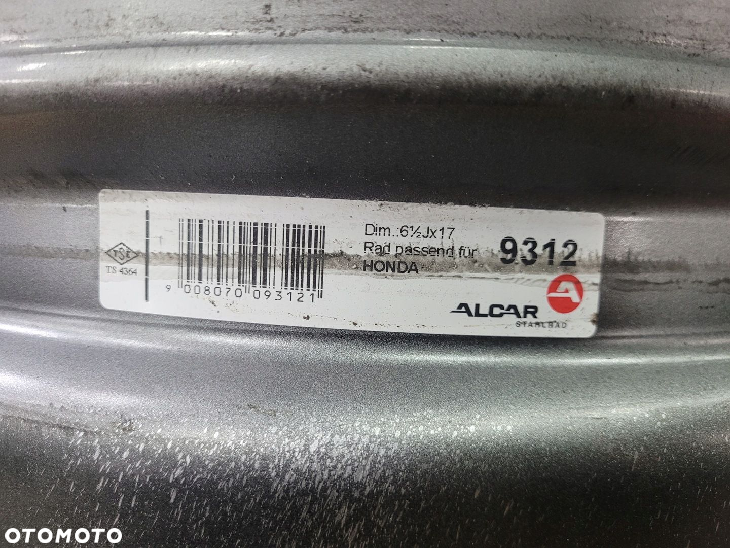 FELGI STALOWE 17 HONDA ACCORD CR V SR V HR V FR V ZR V ET50 - 6