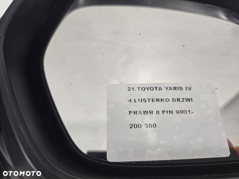 toyota yaris 4 iv lusterko drzwi prawe 8 pin 9901-200 - 10