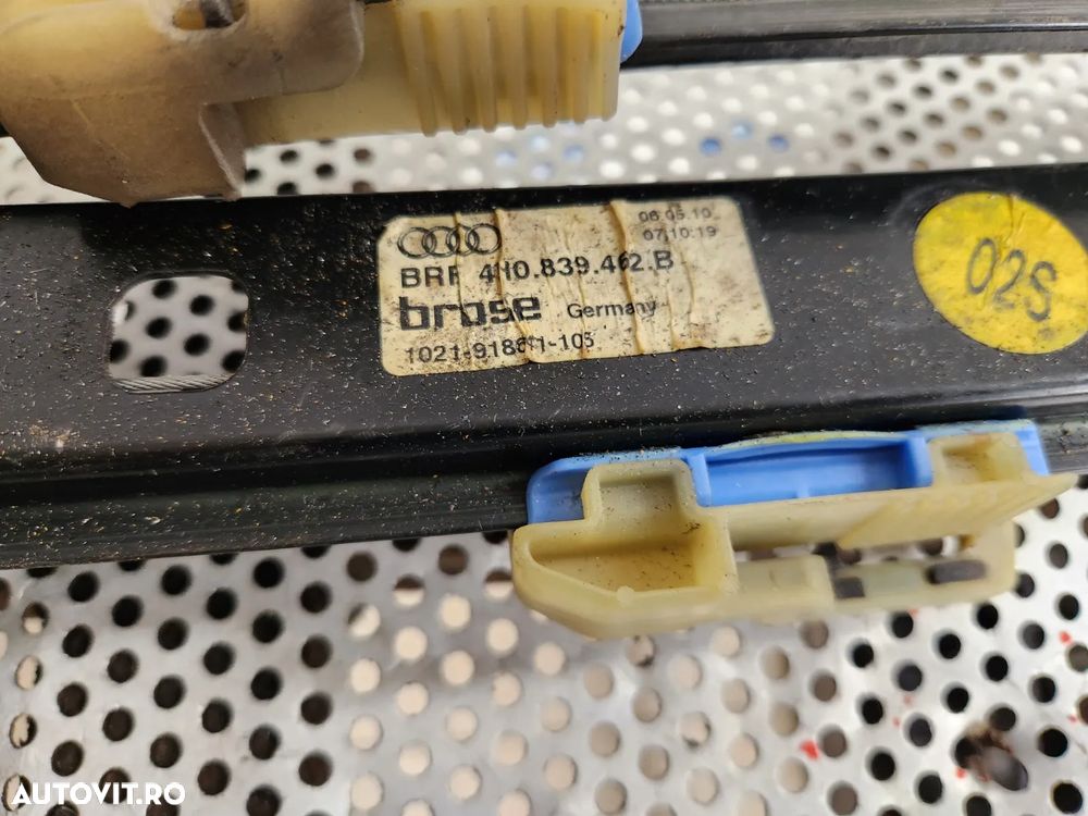 Macara Geam Electrica Completa Cu Motoras Fata Spate Audi A8 D4 4H An 2010-2011-2012-2013-2014-2015 - 5