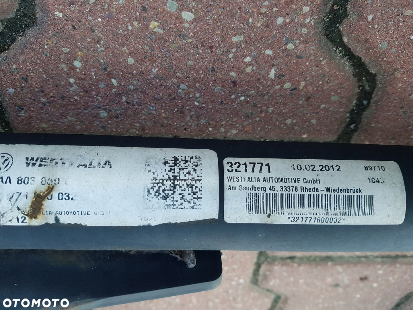 VW PASSAT B7 hak Westfalia 321771 3AA803880E 321771600032 - 5