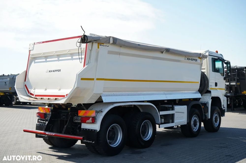 MAN TGS 41.460 / 8x8 / BASCULANTE SPATE / MANUAL / KH-KIPPER / EURO 6 / 2019 / CONTRACTUL DE SERVICE - 11