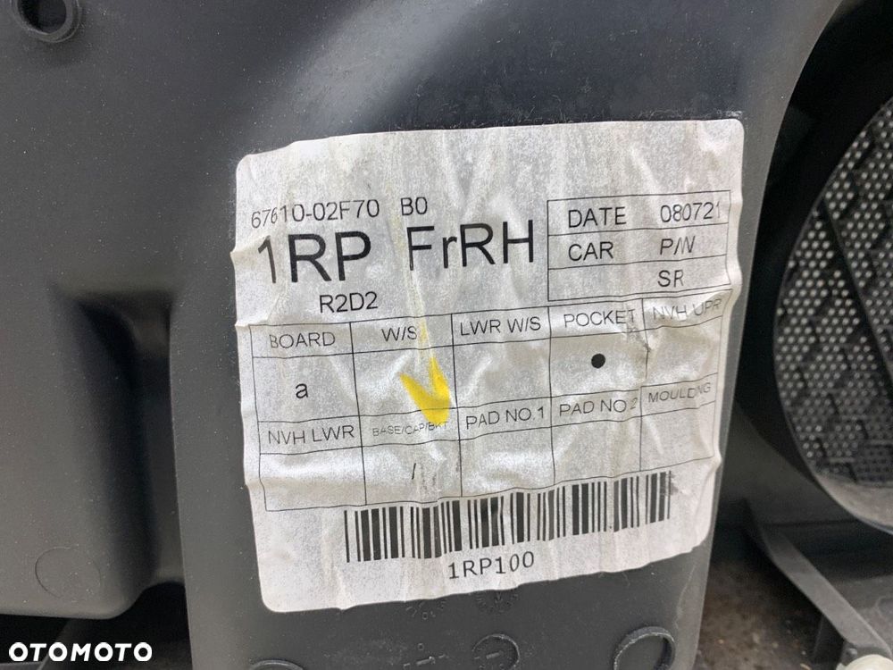 BOCZEK DRZWI PRAWY PRZÓD  TOYOTA COROLLA sedan (_E15_) 2006 - 2022 2.0 D-4D (ADE150) 93 kW [126 KM] - 4