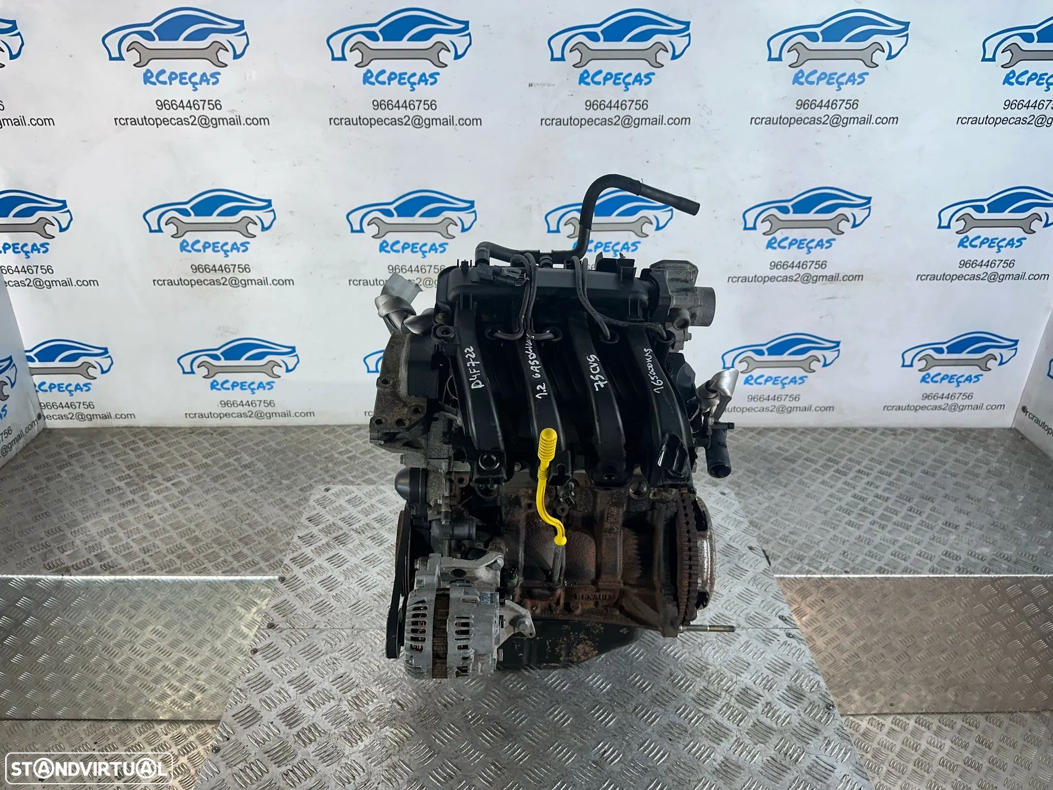 .Motor Completo Renault 1.2i 16v 75cv D4FG722 D4F722 D4F - 1