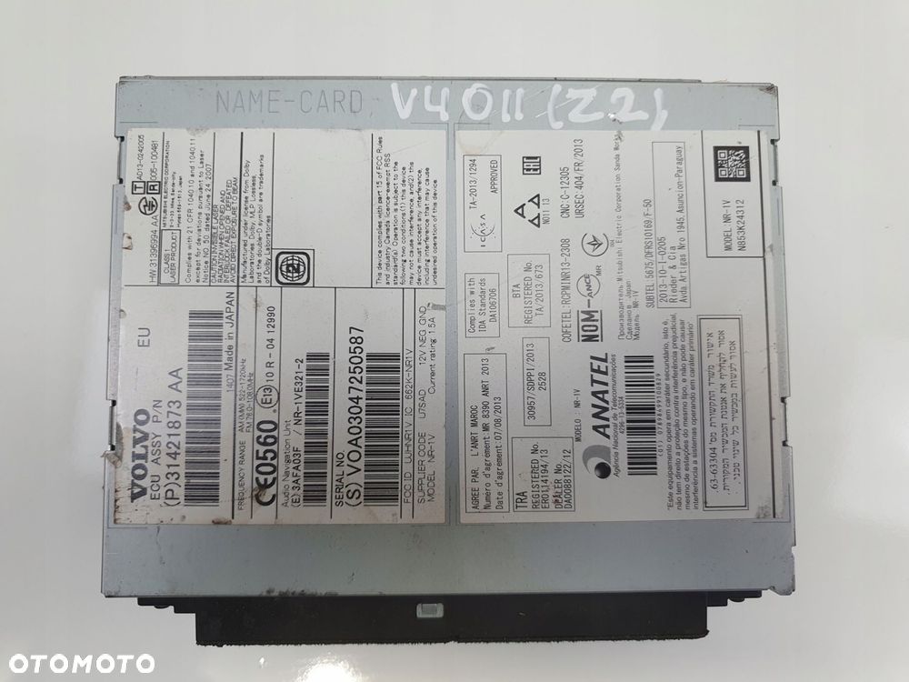 Volvo V40 II V60 S60 II RADIOODTWARZACZ radio cd NAWIGACJA 31421873 - 1