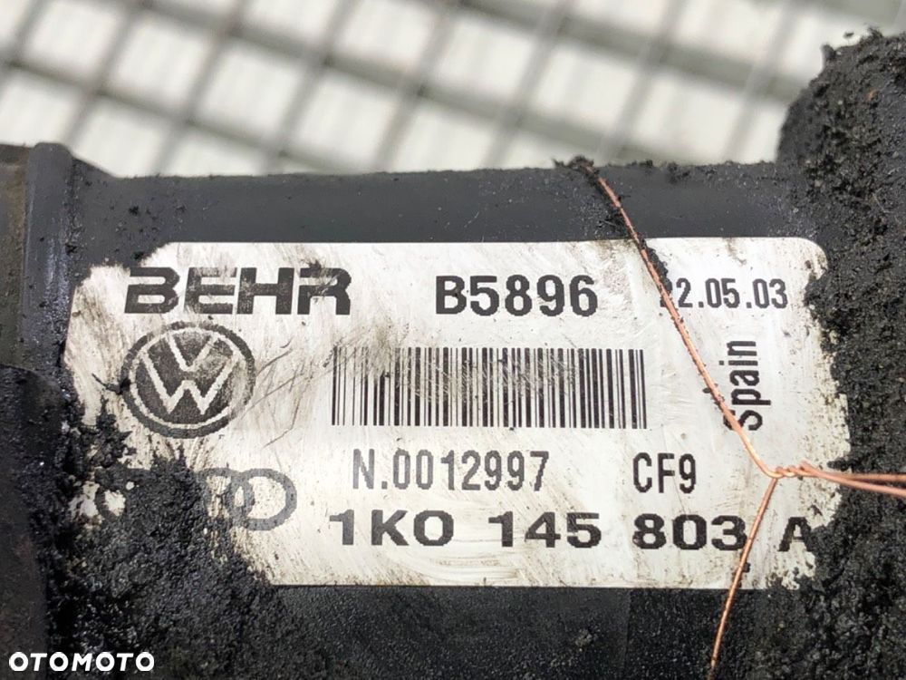 INTERCOOLER  AUDI A3 (8P1) 2003 - 2013 2.0 TDI 103 kW [140 KM] olej napędowy 2005 - 2008 1K0145803A - 6