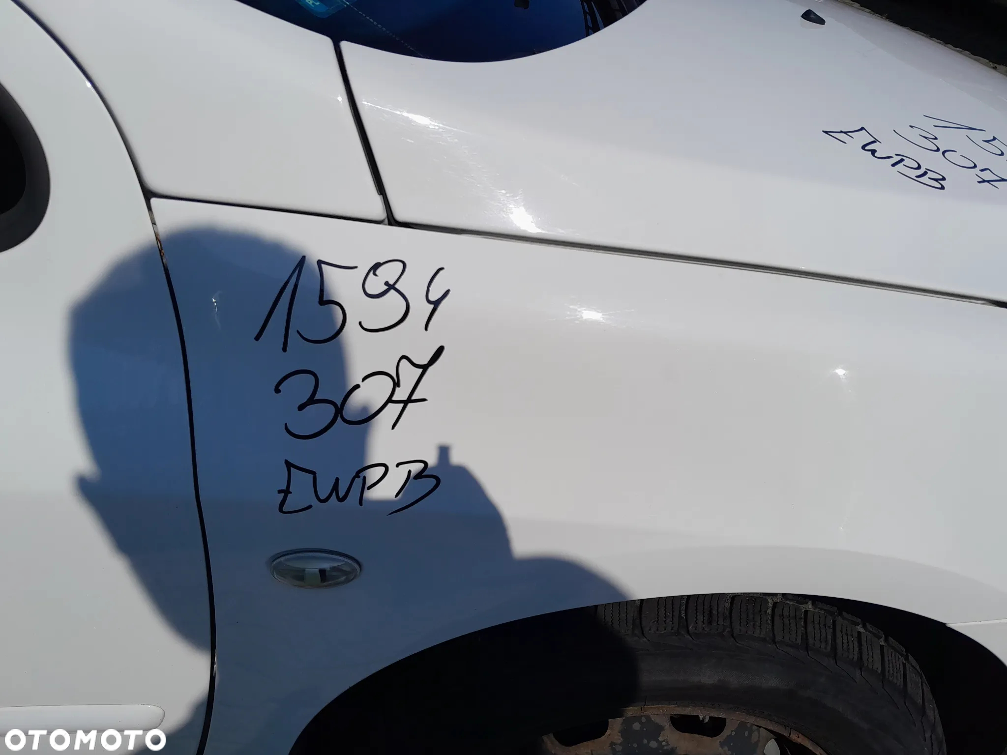 PEUGEOT 307 LIFT BŁOTNIK PRAWY PRZEDNI PRAWY PRZÓD KOLOR: EWPB - 2