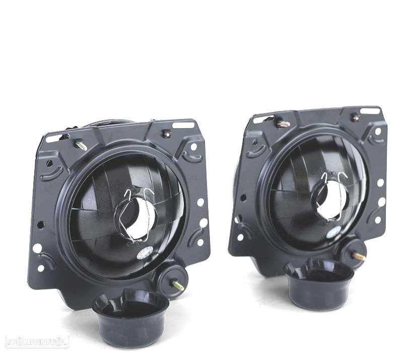 FARÓIS VOLKSWAGEN VW GOLF MK2 83-91 FUMADOS COM FUNDO CROMADO - 4