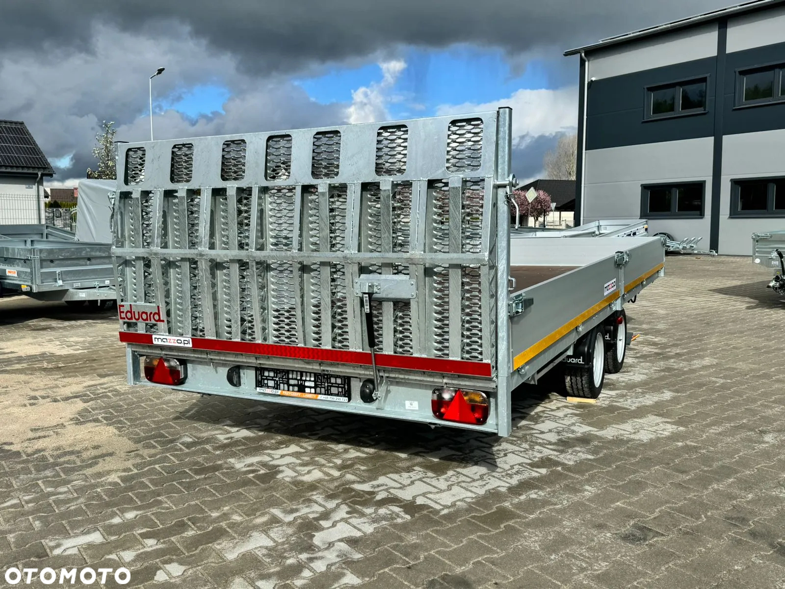 MAZZO DOSTAWA! Przyczepa PLATFORMA Eduard wym. 506x200x30cm UCHYLNA ELEKTRYCZNIE DMC 3500 kg NOWOŚĆ! - 2