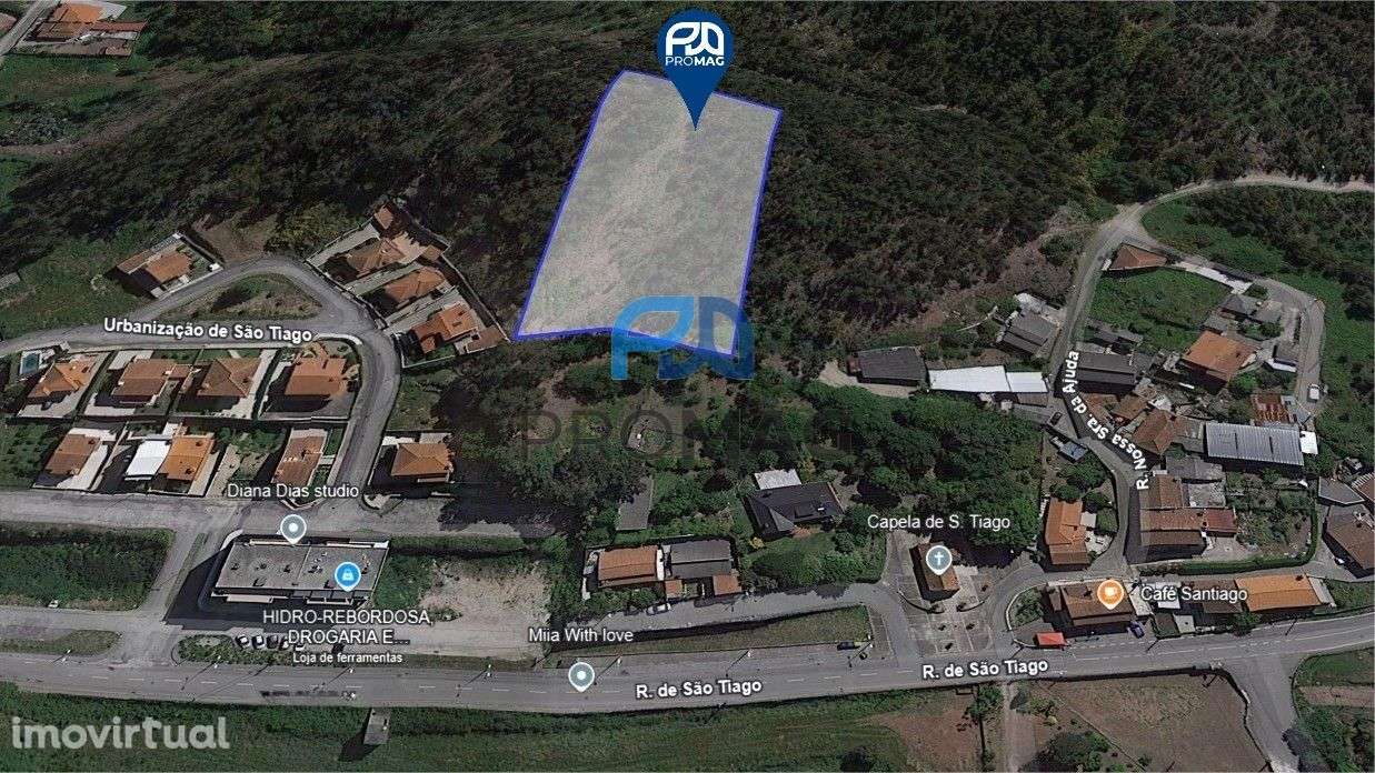 Terreno Rústico em Rebordosa – 4.500 m² junto à Capela de São Tiago - Grande imagem: 2/17