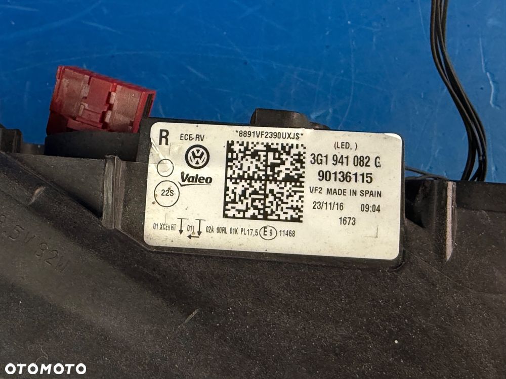 PRAWY FULL LED VW PASSAT B8 EUROPA BDB VALEO - 5