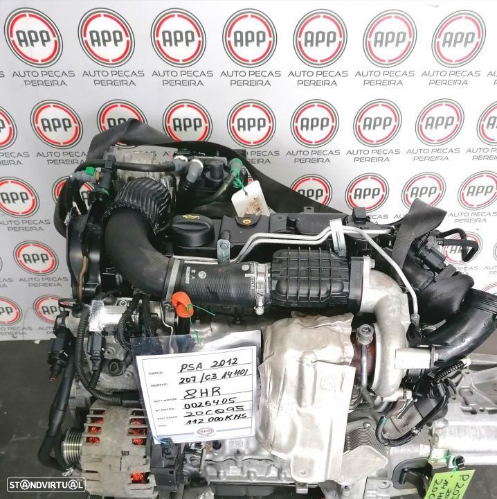 Motor PSA 207, C3 2012 1.4 HDI, referência 8HR, aproximadamente  112 000 kms, SEM TURBO . - 1