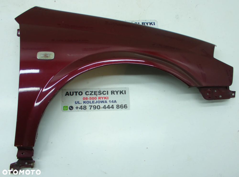 Nissan Primera P12 Błotnik prawy lewy przód bordowy - 11